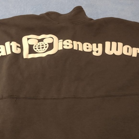 Disney Parks Walt Disney World Gray Zip Track Jacket Spirit Jersey Sz L - Picture 8 of 11